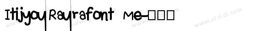 ItijyouRaurafont Me字体转换